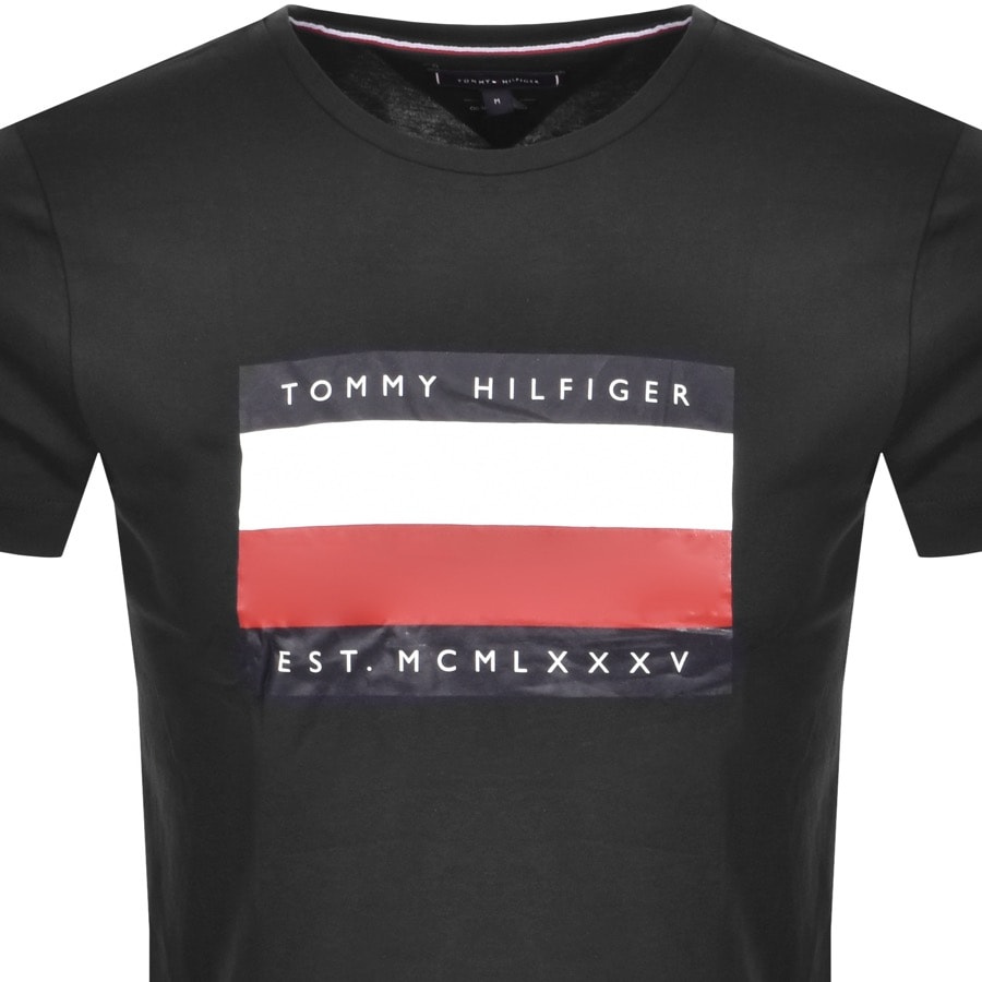 Alternative Image for ProductTommy Hilfiger Flag Logo Crew Neck T Shirt Black2